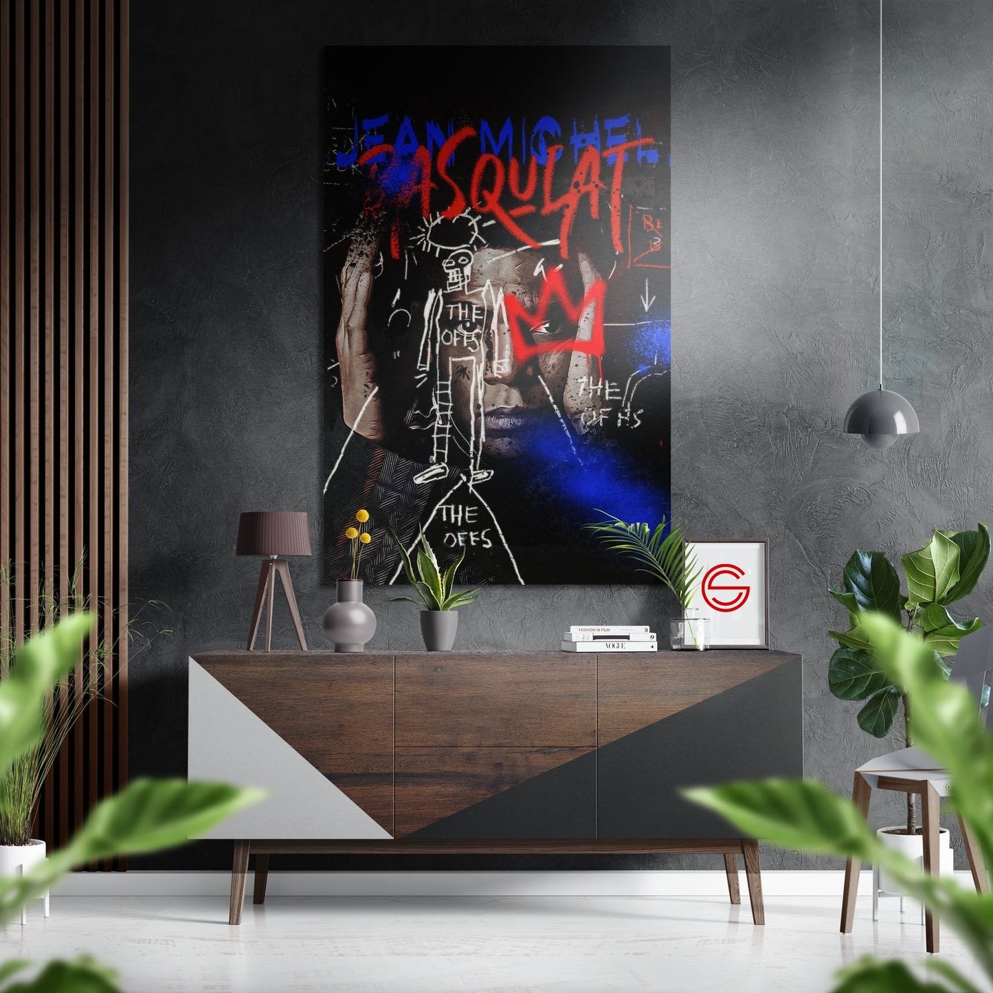 Basquiat Fırçalı Metalik Alu-Dibond
