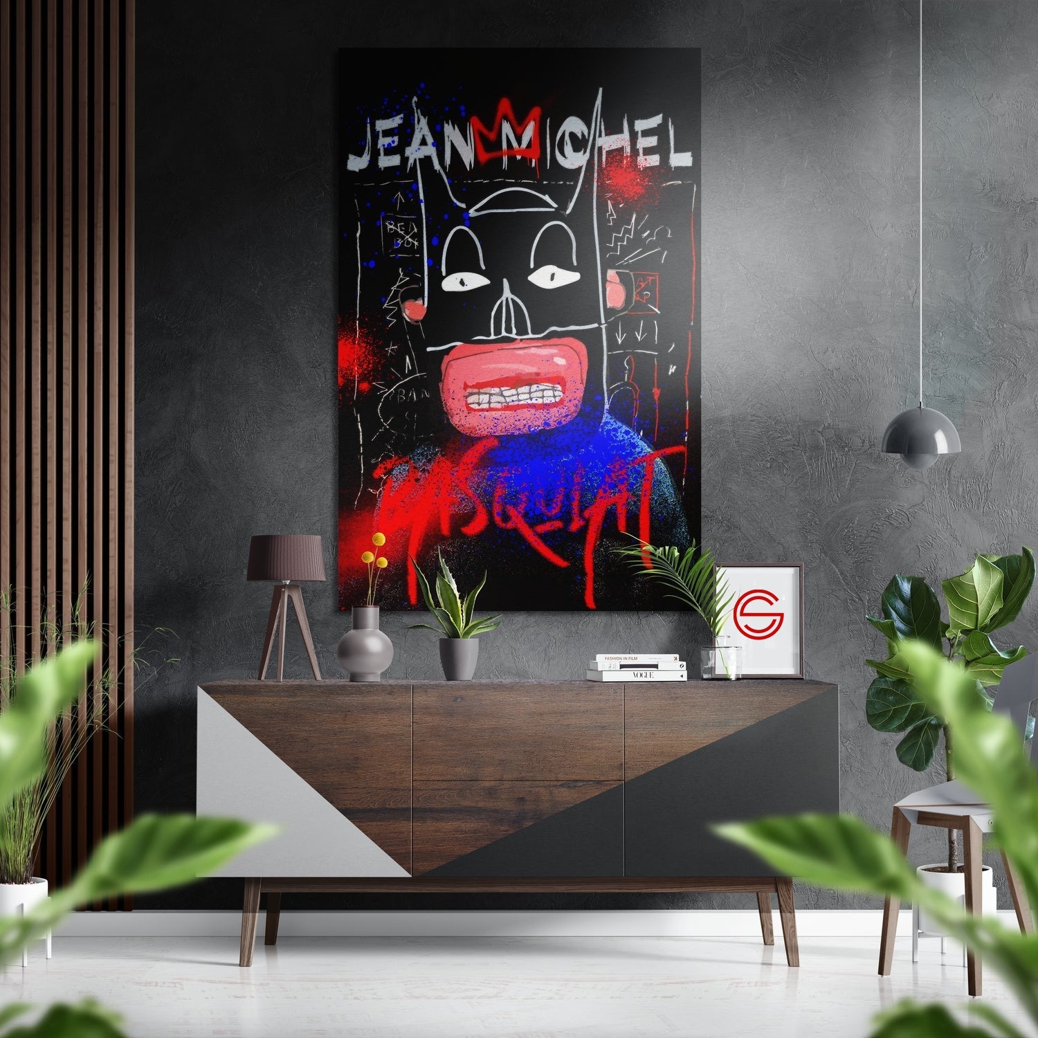 Basquiat Fırçalı Metalik Alu-Dibond