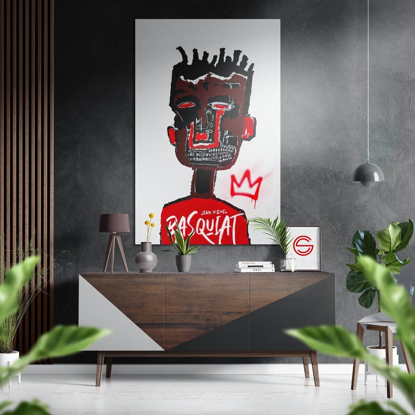 Basquiat Fırçalı Metalik Alu-Dibond