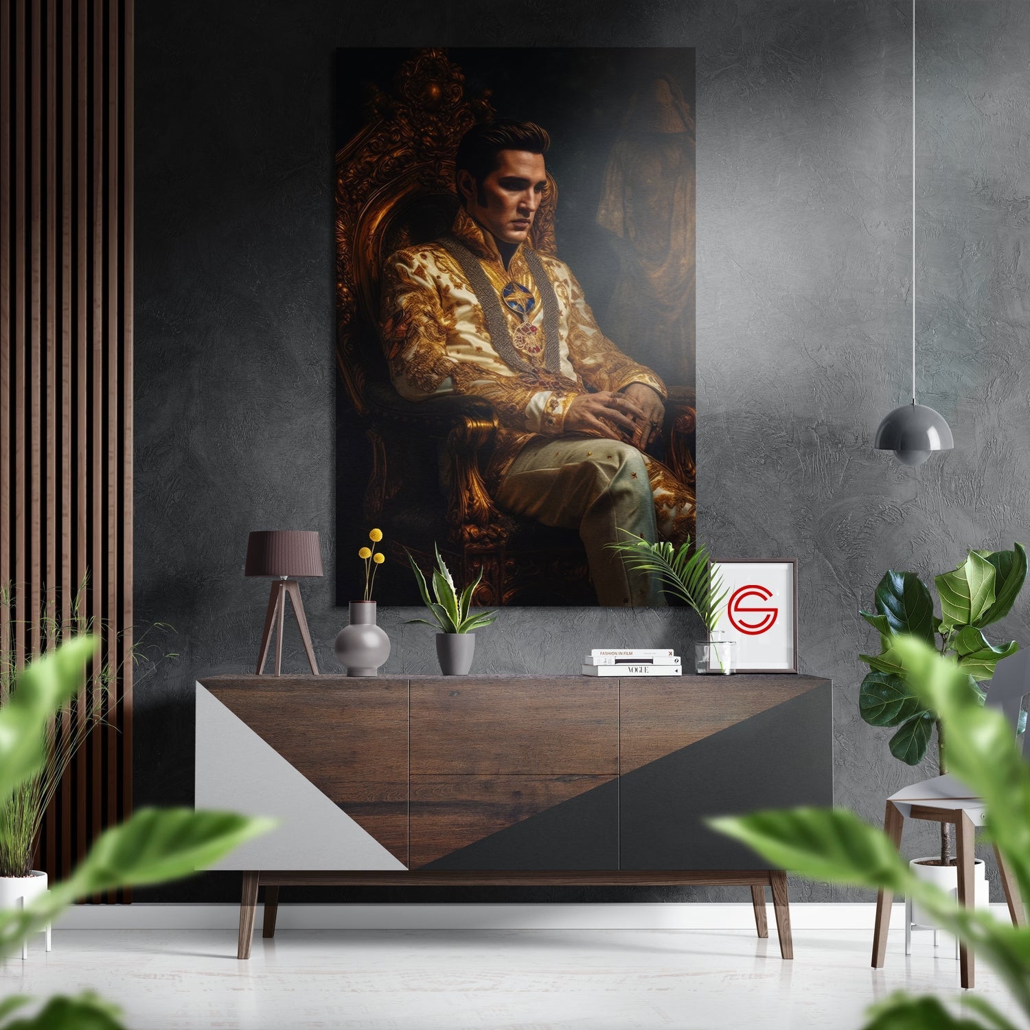 Kral Elvis Fırçalı Metalik Alu-Dibond