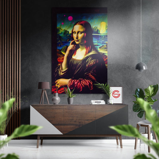 Mona Lisa Fırçalı Metalik Alu-Dibond