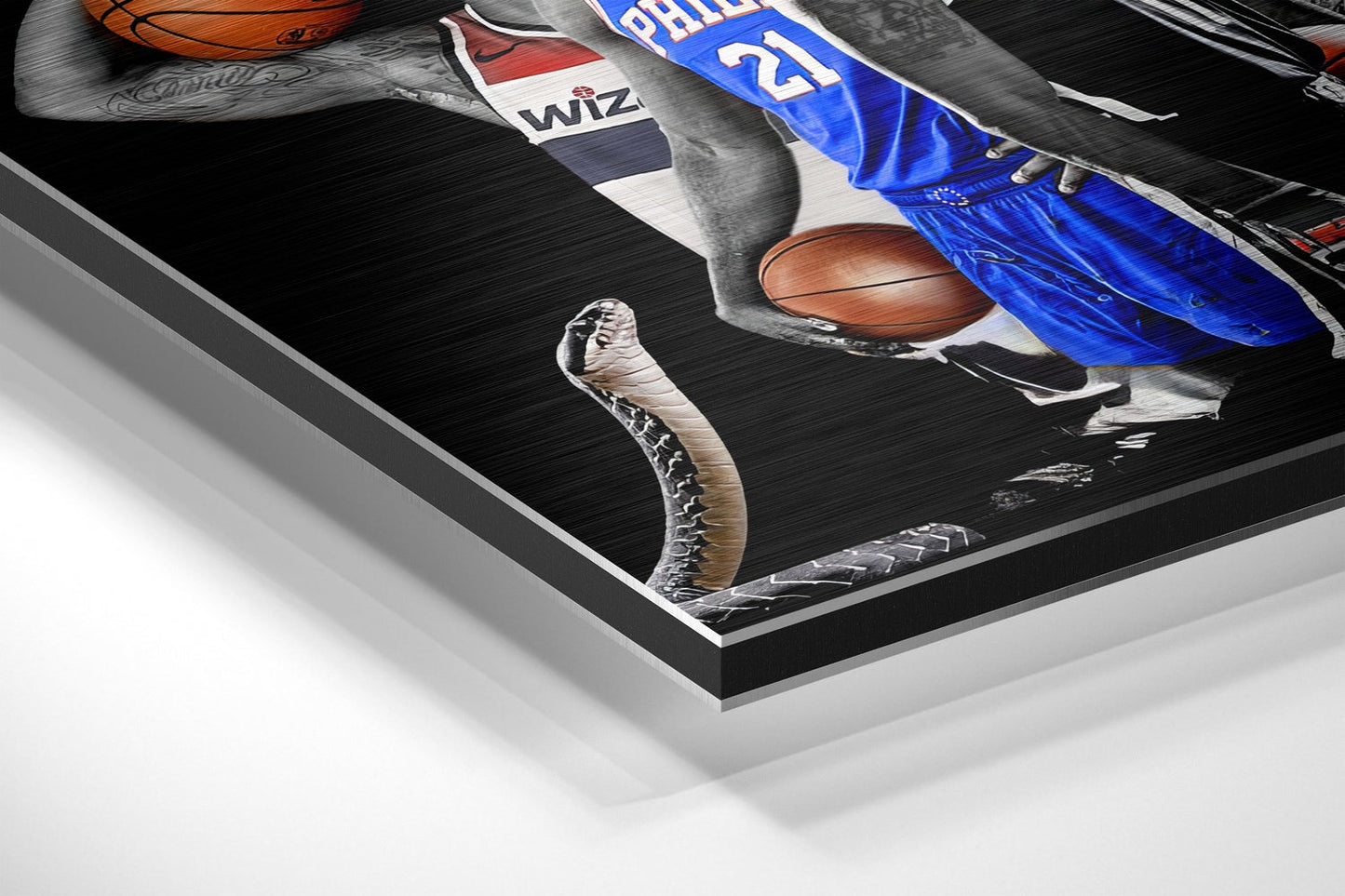NBA All Stars Fırçalı Metalik Alu-Dibond