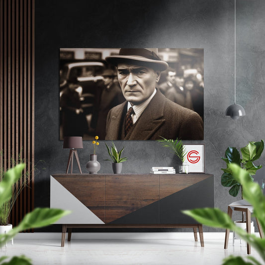 Atatürk Fırçalı Metalik Alu-Dibond