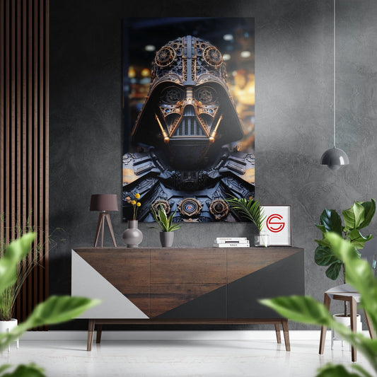 Darth Wader Fırçalı Metalik Alu-Dibond