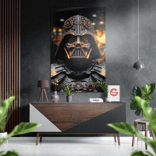 Darth Wader Fırçalı Metalik Alu-Dibond