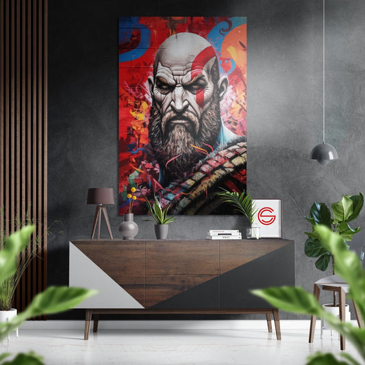 Kratos - Savaş Tanrısı Fırçalı Metalik Alu-Dibond