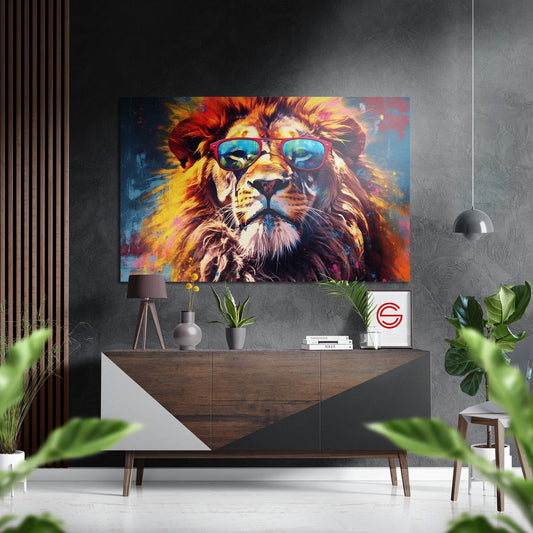 Havalı Aslan Fırçalı Metalik Alu-Dibond