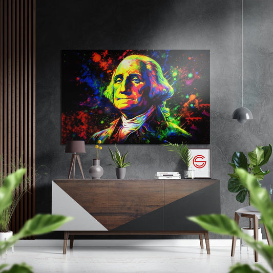 George Washington Fırçalı Metalik Alu-Dibond
