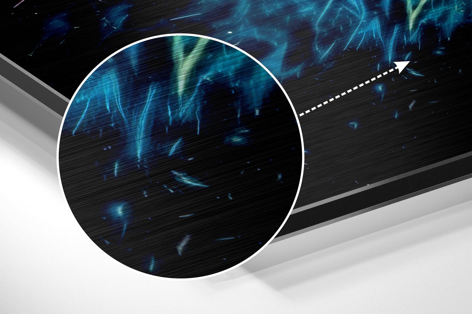 Neon Topu Fırçalı Metalik Alu-Dibond