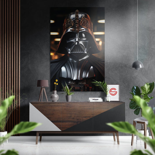 Darth Wader Fırçalı Metalik Alu-Dibond