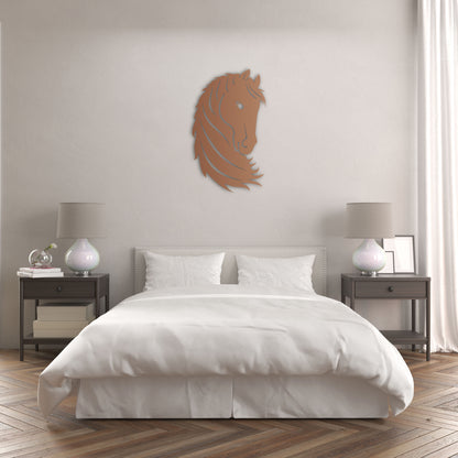 Noble Look Horse Figure Metal Painting