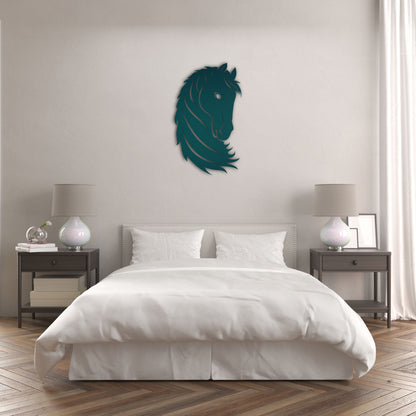 Noble Look Horse Figure Metal Painting