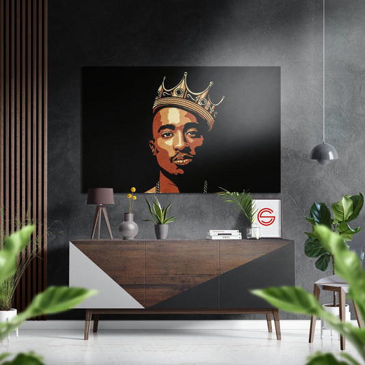 Tupac Fırçalı Metalik Alu-Dibond