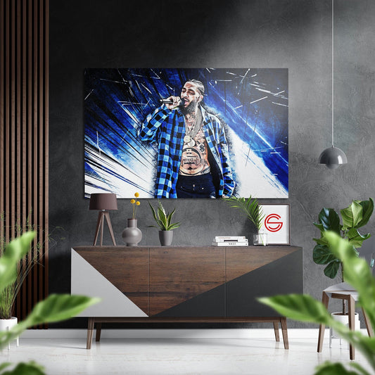Nipsey Hussle Fırçalı Metalik Alu-Dibond