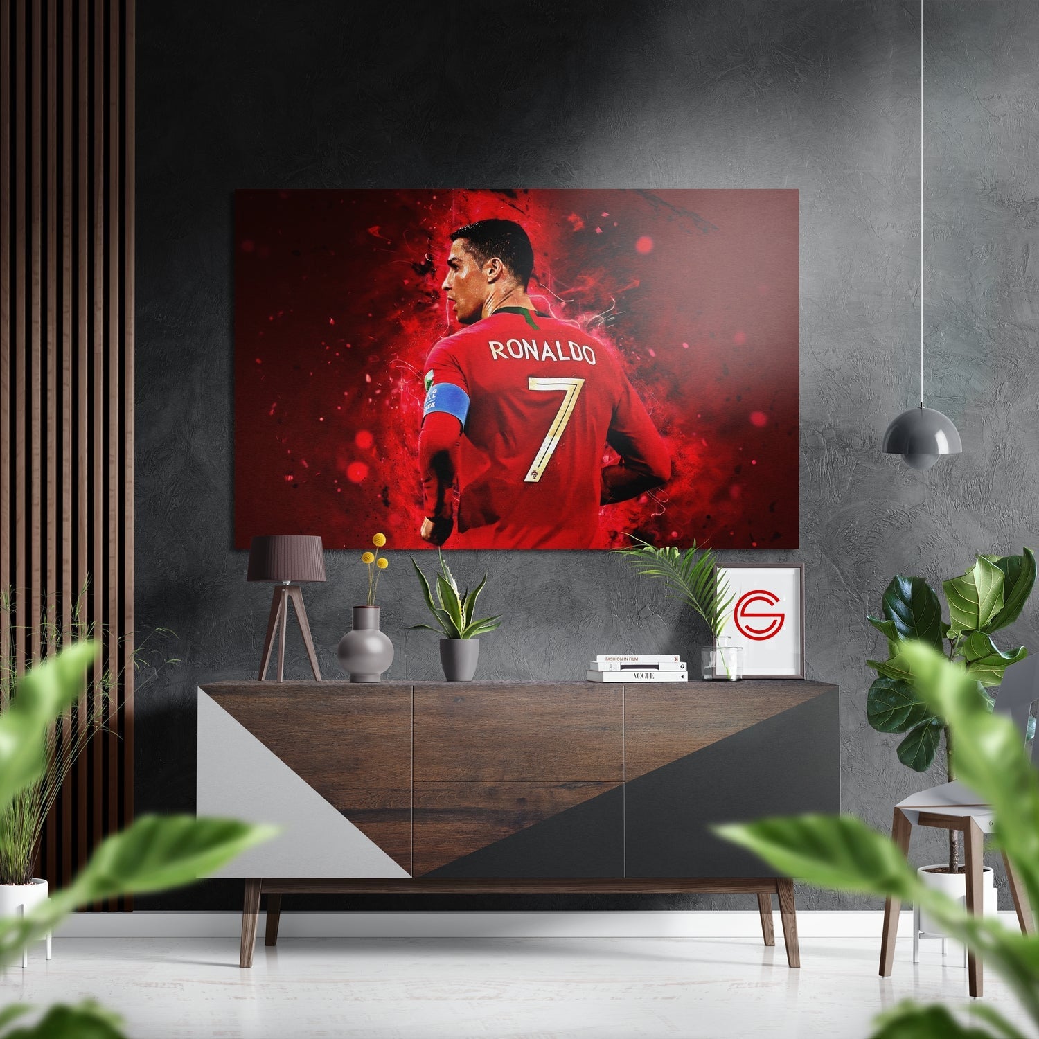 Ronaldo'Nun Fırçalı Metalik Alu-Dibond