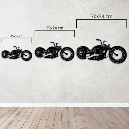 Free Spirit: Chopper Motorcycle Metal Painting