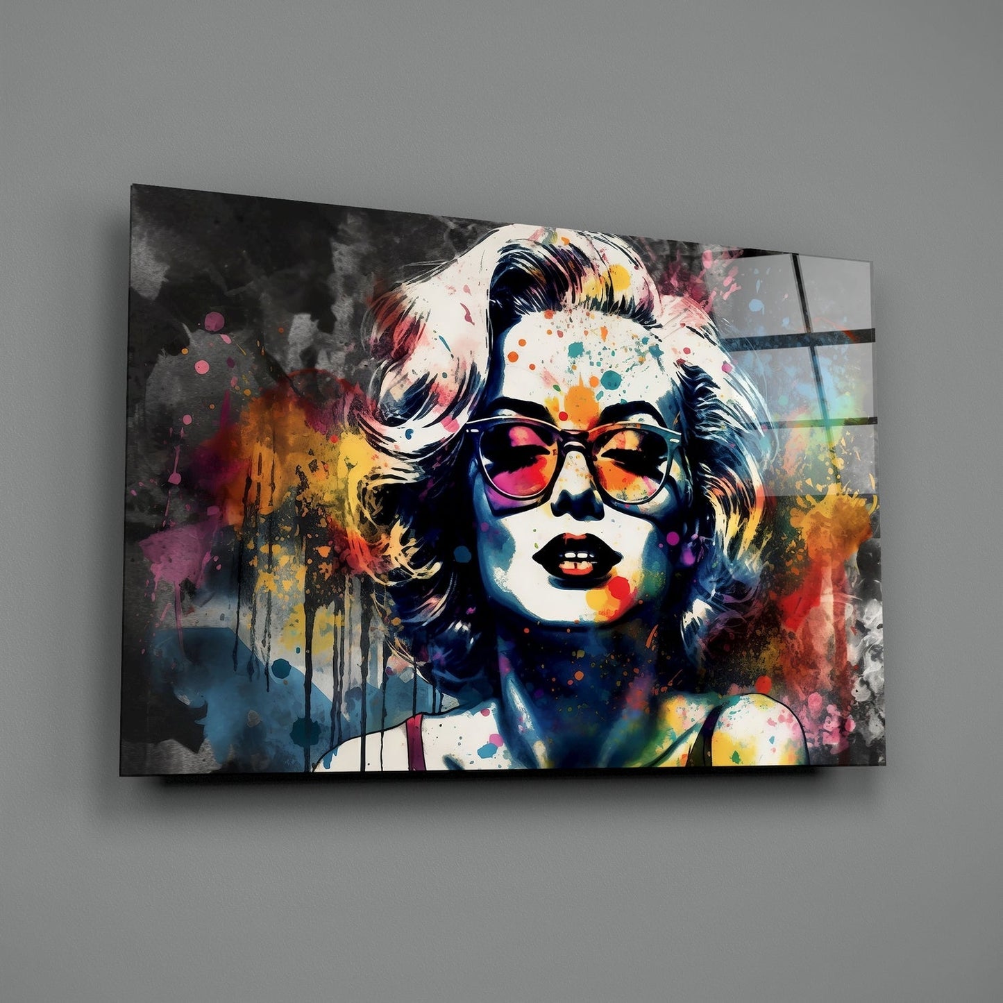 Marilyn Monroe Cam Tablo || Tasarımcı Koleksiyonu