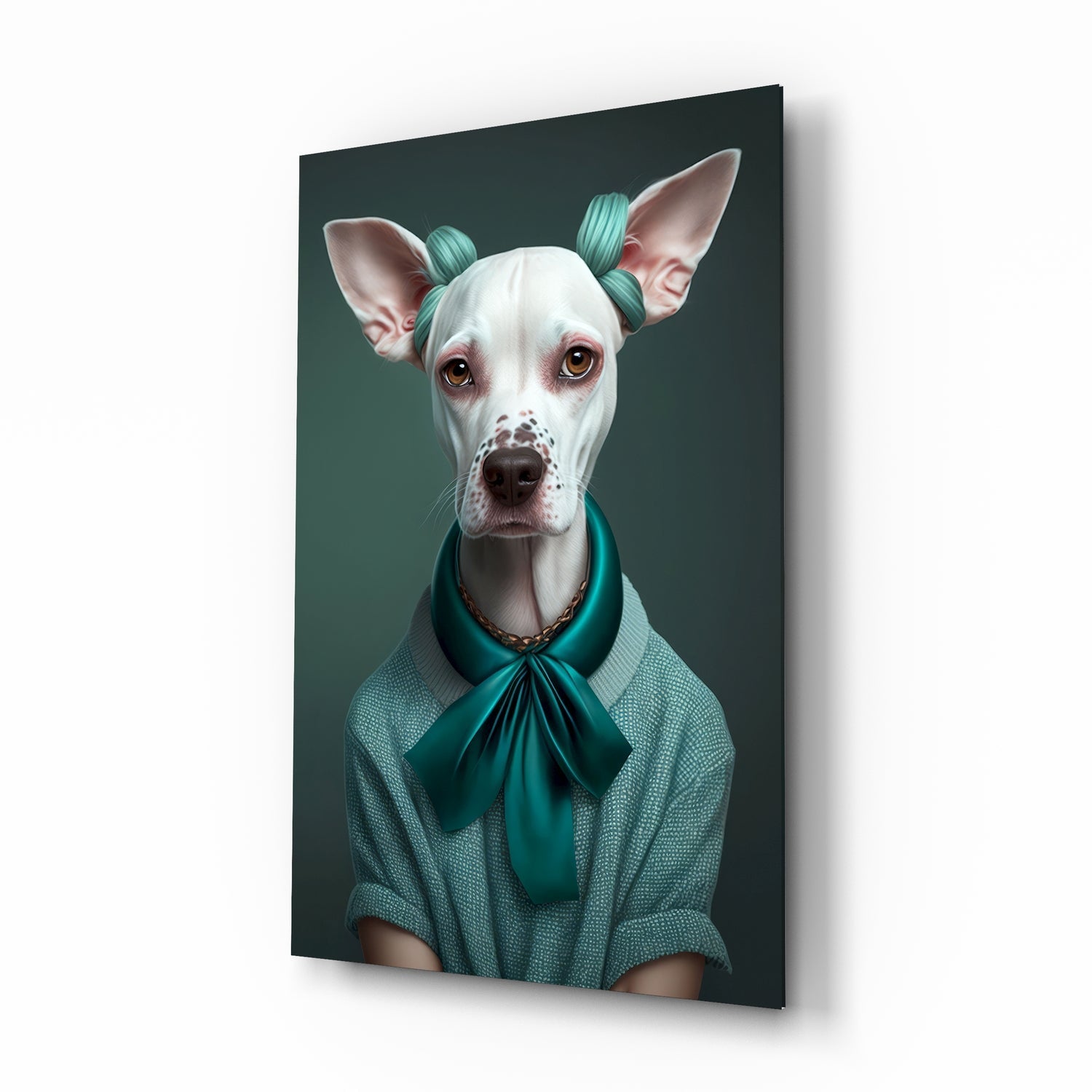 Köpek Vogue'U Cam Tablo