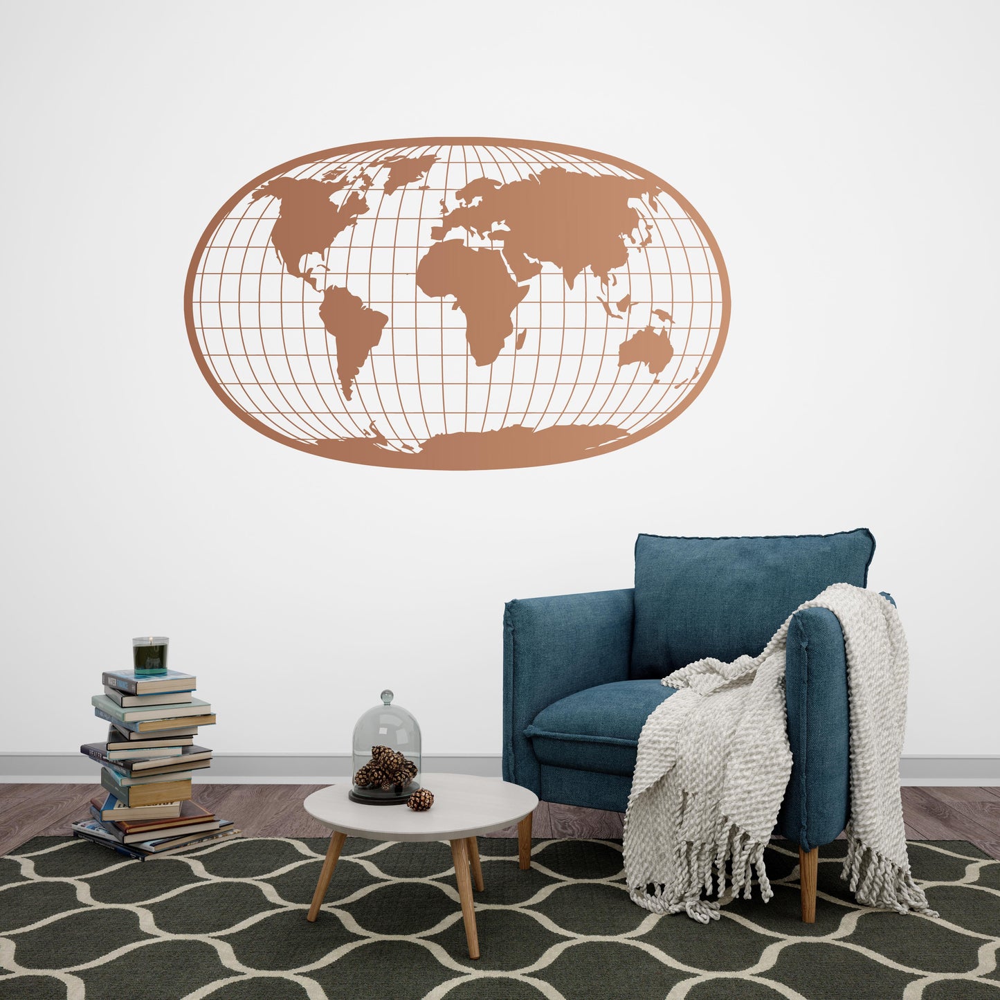 Global Perspective – Metal World Map Wall Decor