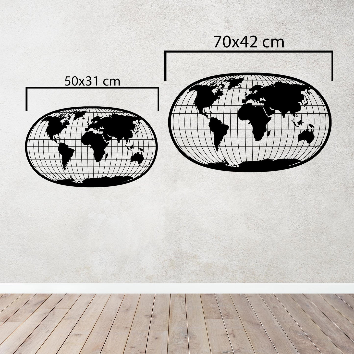 Global Perspective – Metal World Map Wall Decor