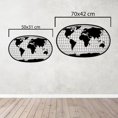 Global Perspective – Metal World Map Wall Decor