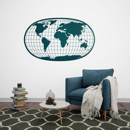 Global Perspective – Metal World Map Wall Decor