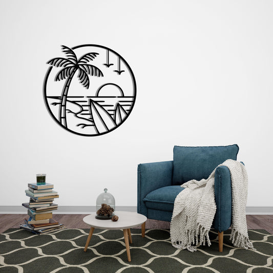 Tropical Tranquility – Metal Painting