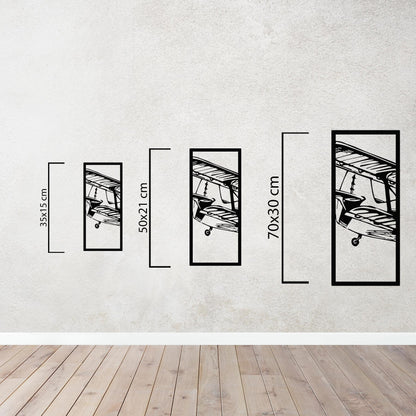 Vintage Airplane – Metal Painting (3 Pieces)
