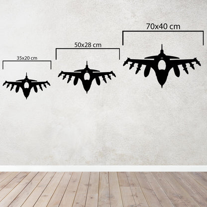 Savaşçı Uçak – Metal Tablo