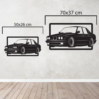 Klasik BMW E30 – Araba Metal Tablo