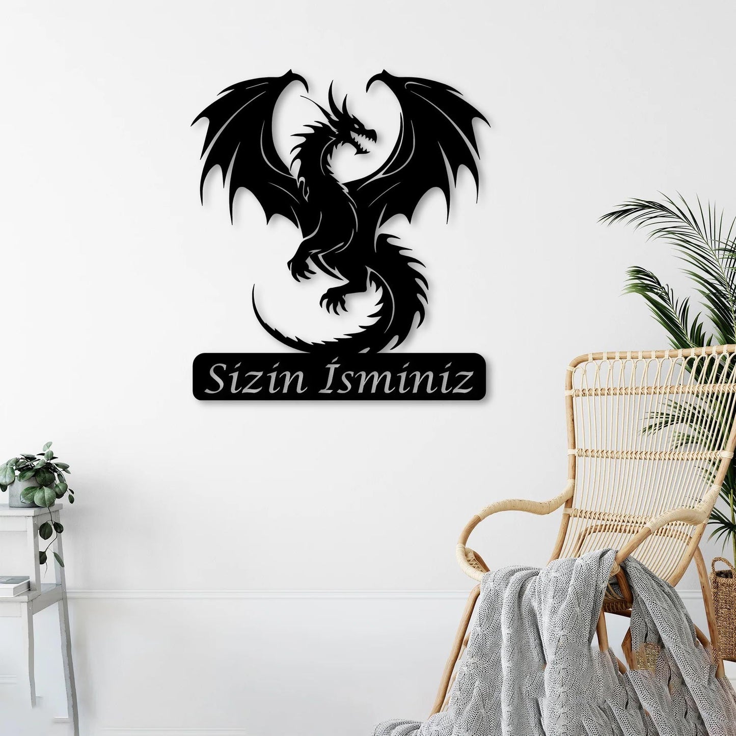 Rise of the Dragon Metal Painting