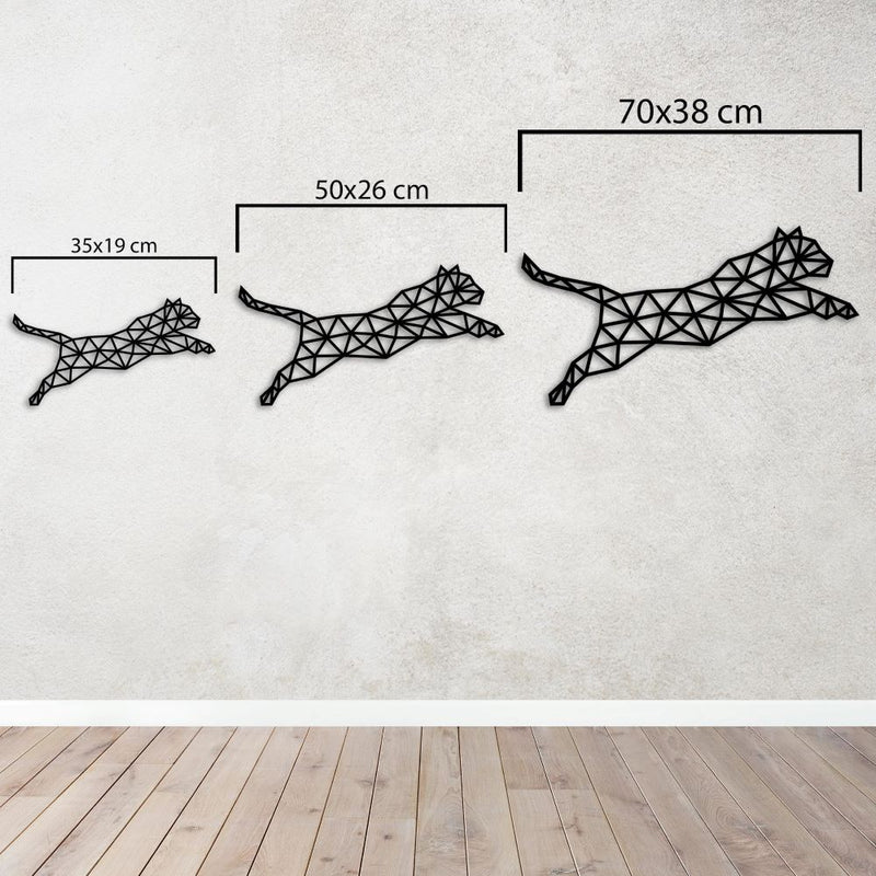 Geometrik Leopar Metal Tablo