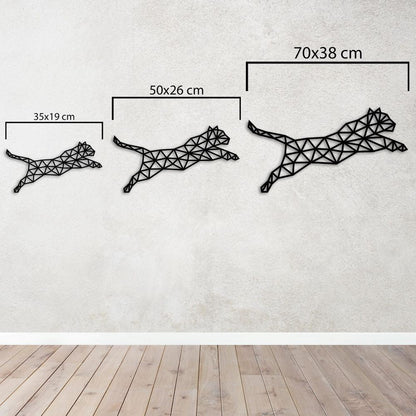 Geometric Leopard Metal Sheet