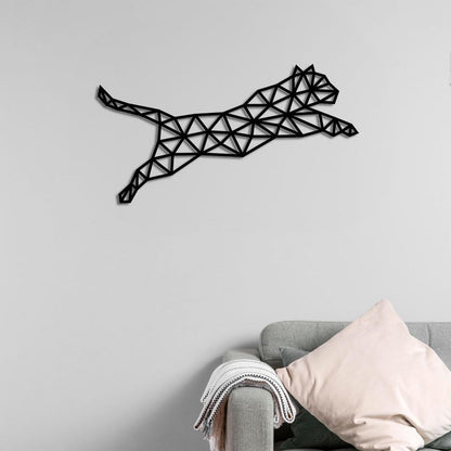 Geometrik Leopar Metal Tablo