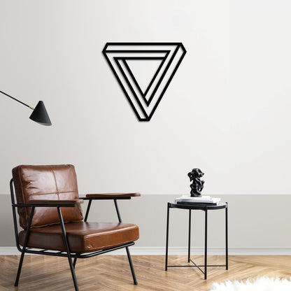 Infinity Triangle Metal Painting