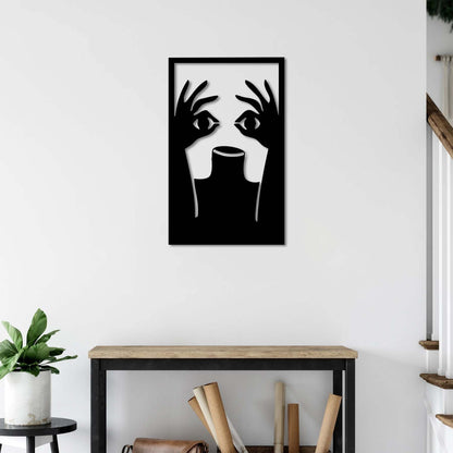 Eyes on Hands – Silent Gaze Metal Painting