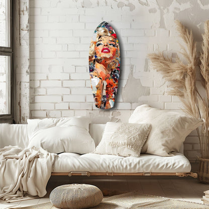 Marilyn Monroe En Parlak Yıldız Cam Tablo