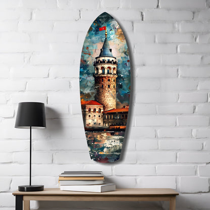 Galata Kulesi Cam Tablo