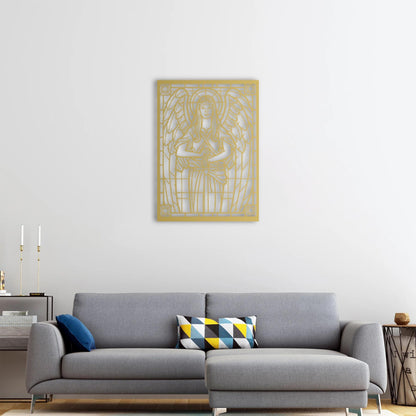 Protective Silence Metal Painting