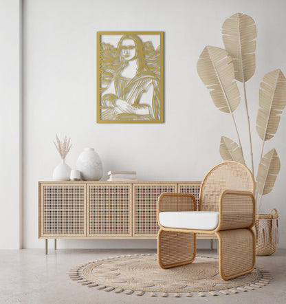 Mona Lisa Metal Tablo