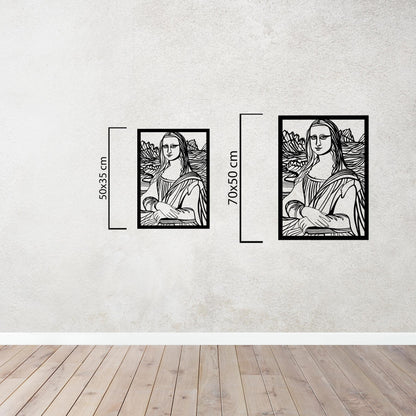 Mona Lisa Metal Tablo