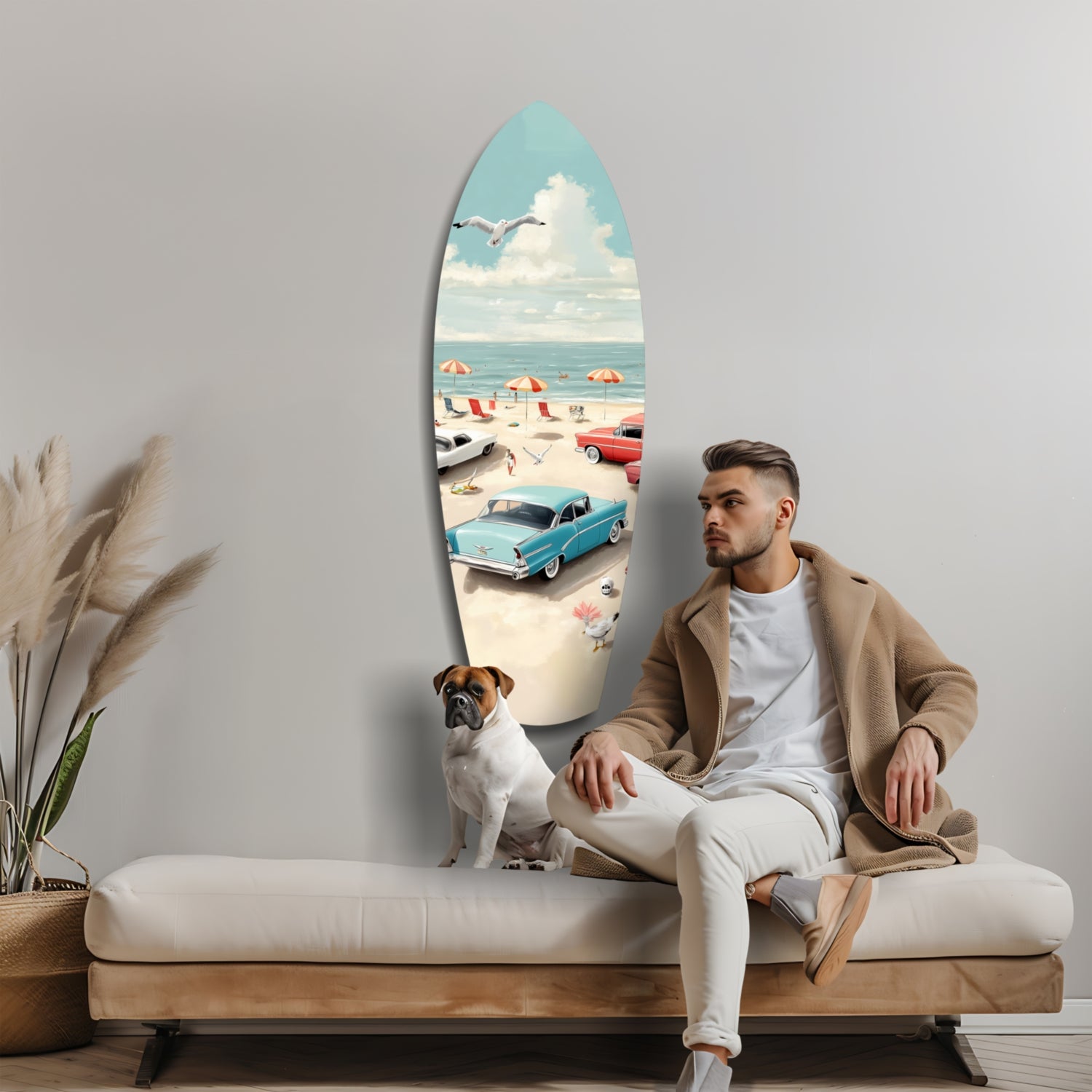 Deniz Kenarı V3 Cam Tablo