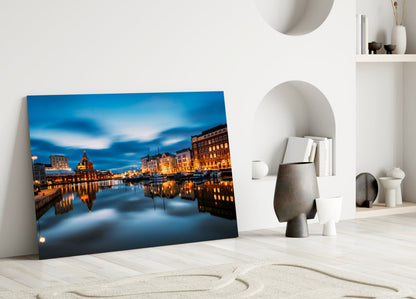 Helsinki Finlandiya Cam Tablo